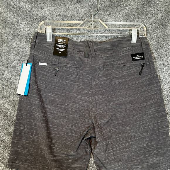 Quiksilver Board Shorts Swim Trunks Mens 29 Gray Regular Fit Amphibian NEW - Picture 10 of 10